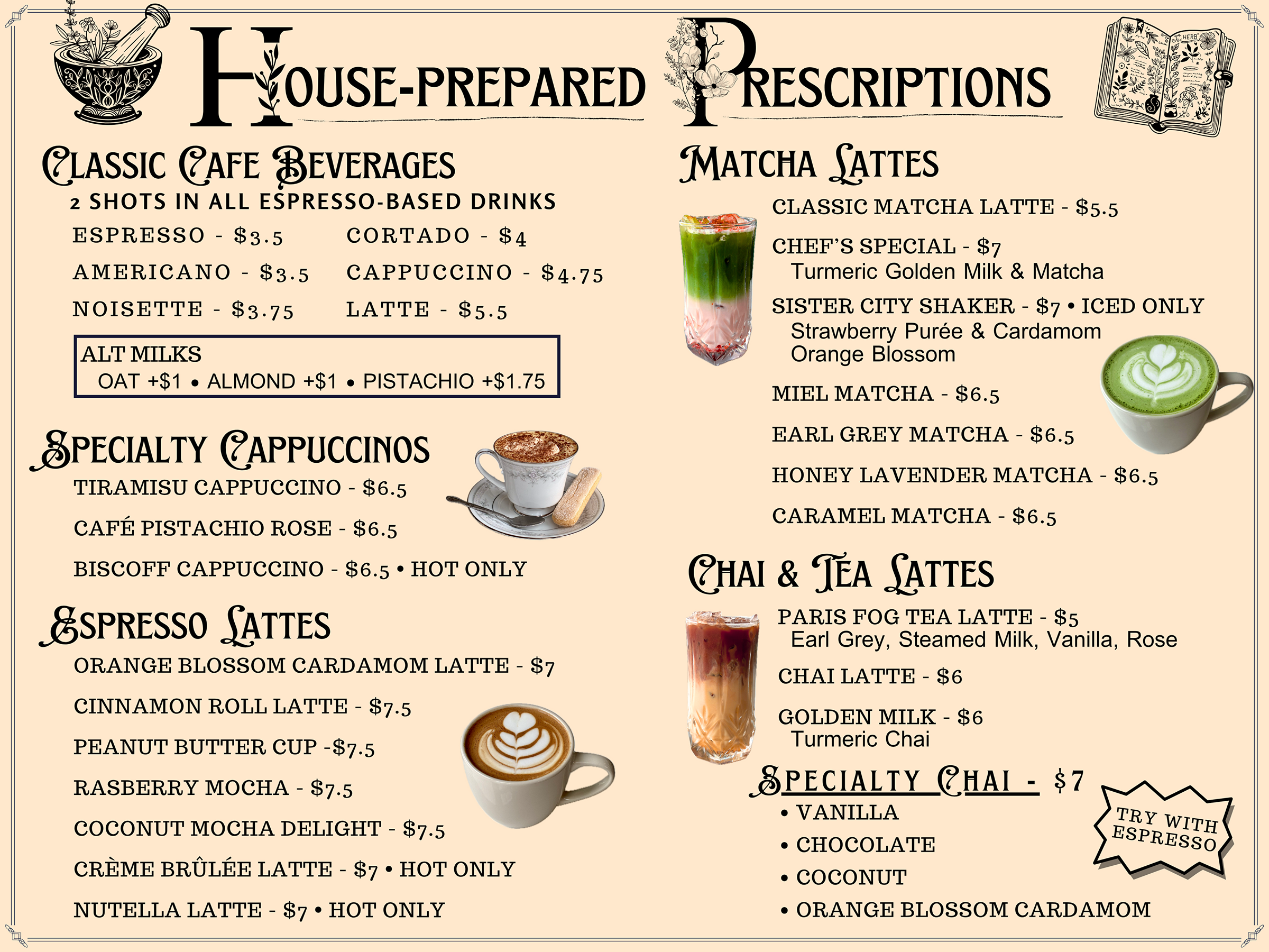Drinks - Order Online | chartreusesistersonline